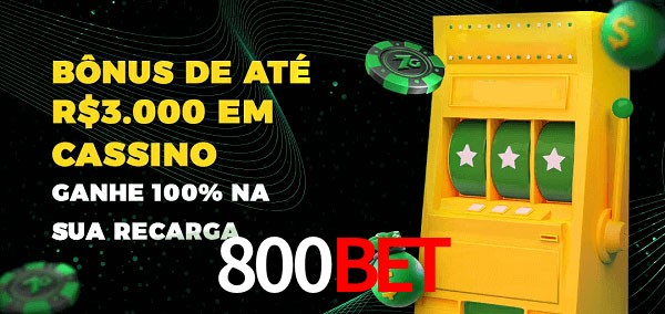 800Bet melhor bônus de depósito